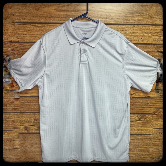 Haggar Other - Gray windowpane polo from Haggar men’s large